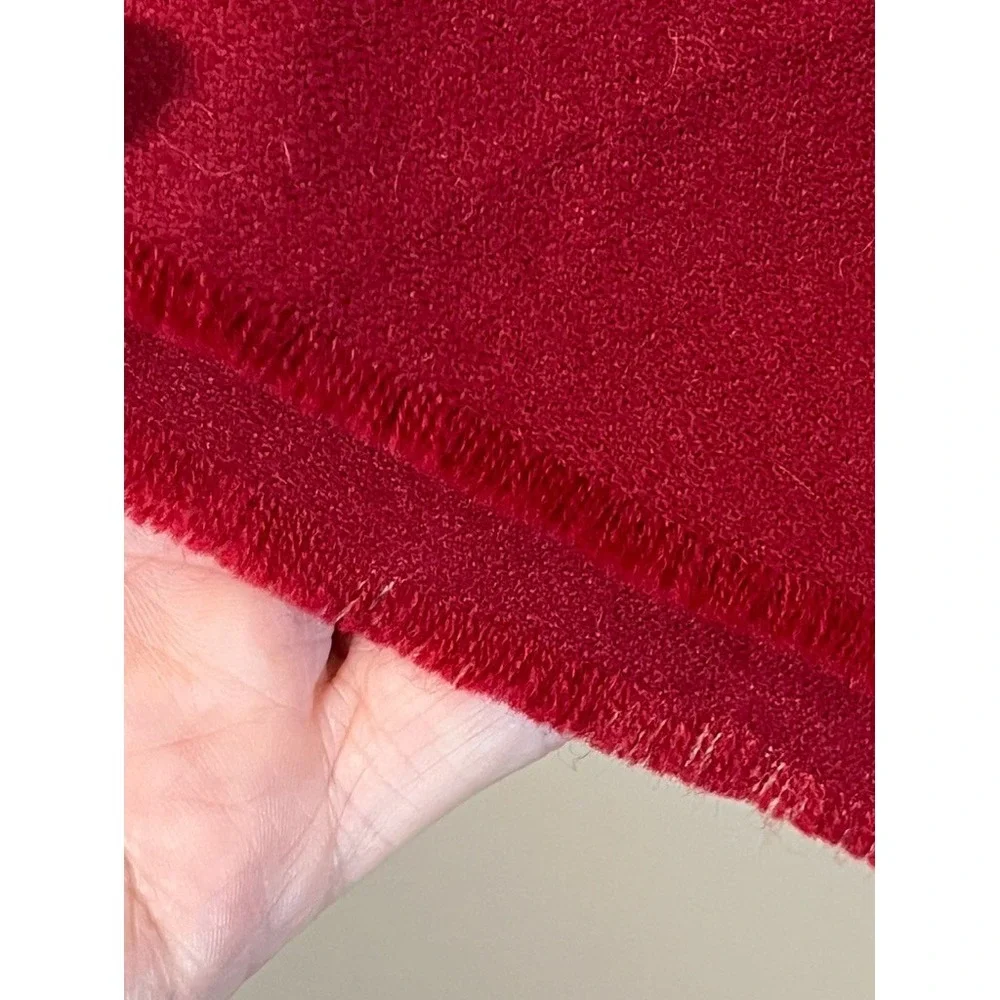 Pottery Barn Wool Textile Table Runner Classic Preppy Wrap Embroidery 60